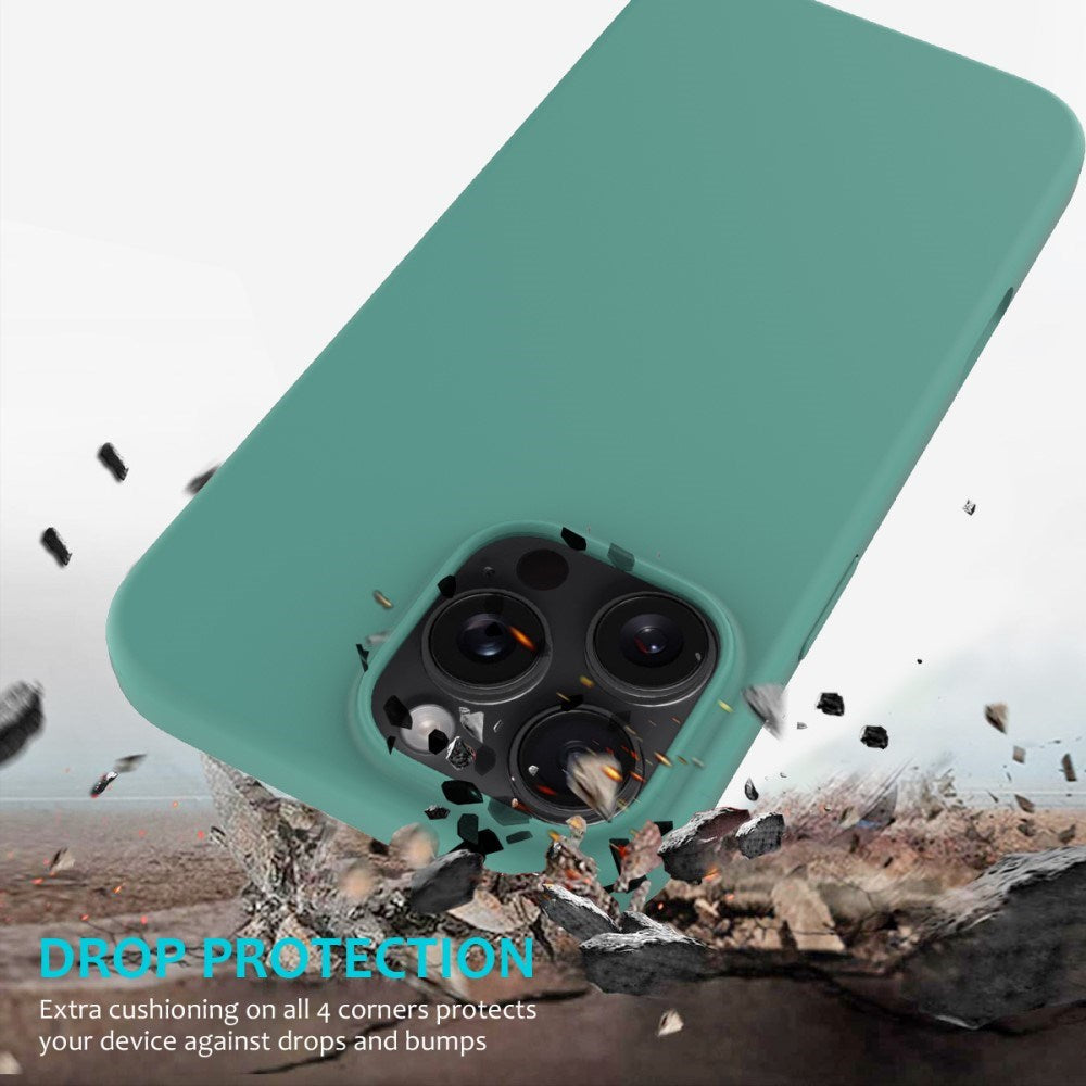 EIDERWOOD iPhone 16 Pro Max Lined Silicone Case - Dark Green