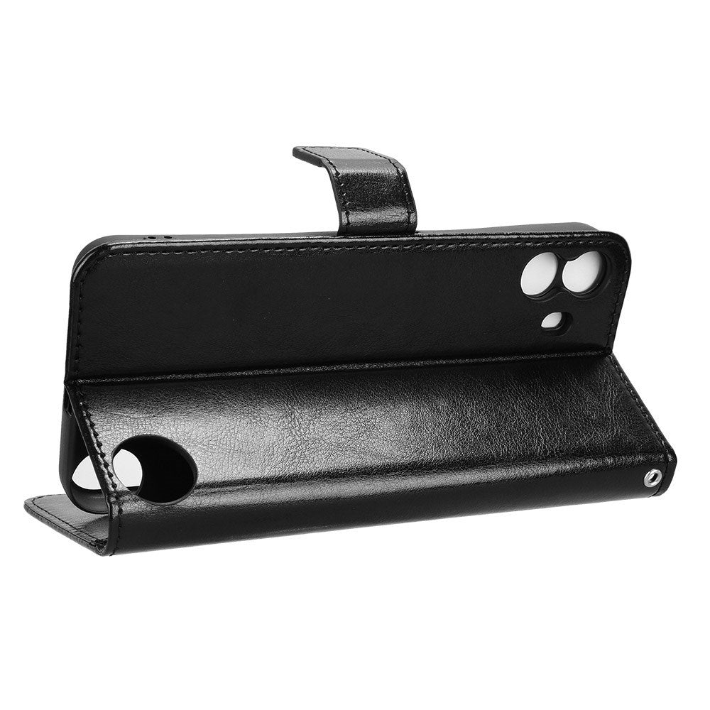 EIDERWOOD Nothing CMF Phone 1 Faux Leather Flip Case with Strap - Black