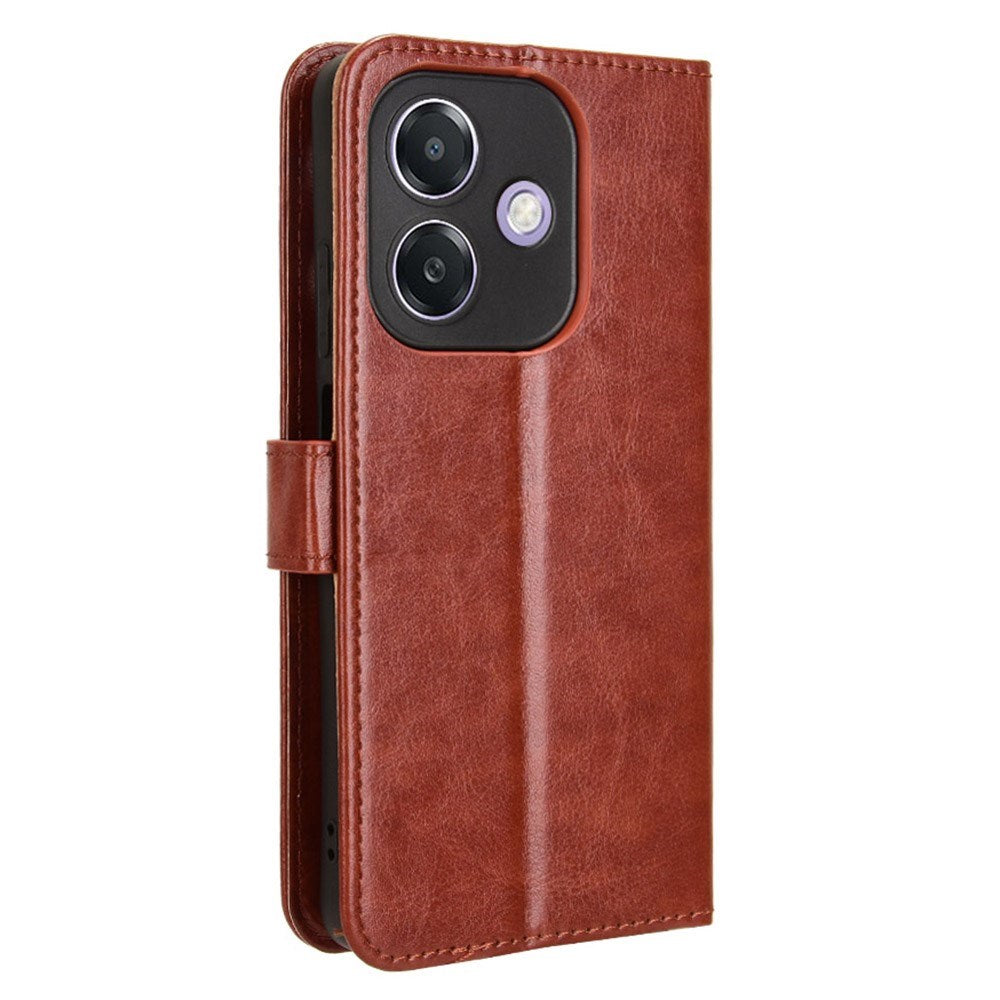 EIDERWOOD Oppo A60 / A40M / A40 Faux Leather Flip Case with Strap - Brown