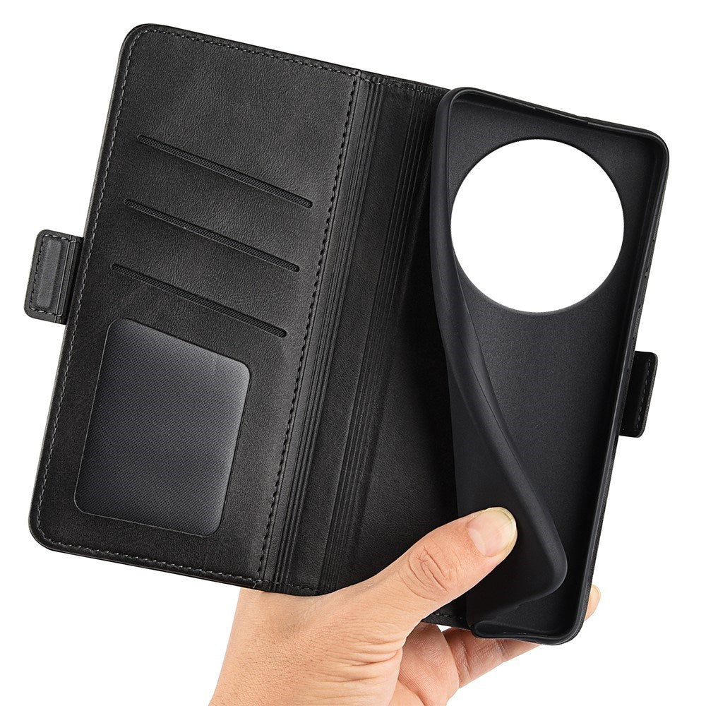 EIDERWOOD Xiaomi Redmi 14C / Poco C75 Faux Leather Flip Case with Cardholder & Stand Function - Black