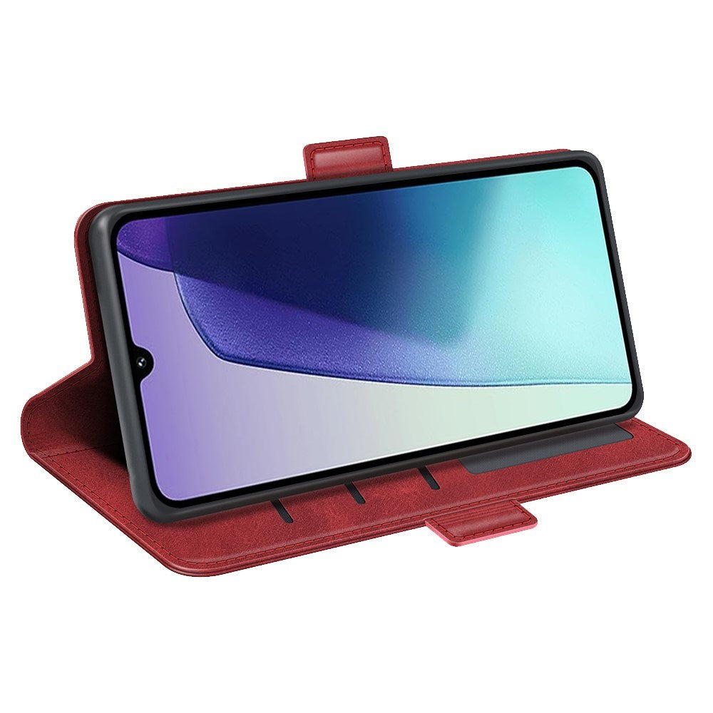 EIDERWOOD Xiaomi Redmi 14C / Poco C75 Faux Leather Flip Case with Cardholder & Stand Function - Red