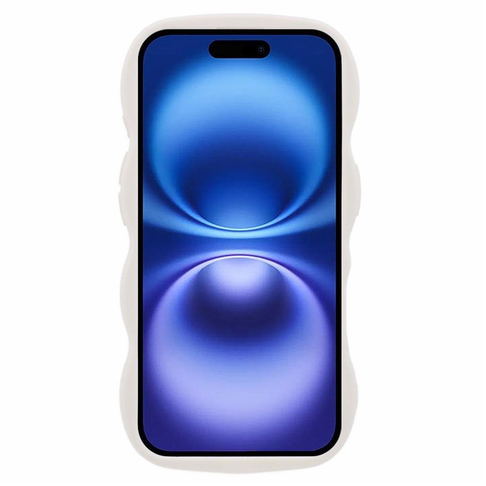 iPhone 16 EIDERWOOD Flexible Plastic Wavy Case - White