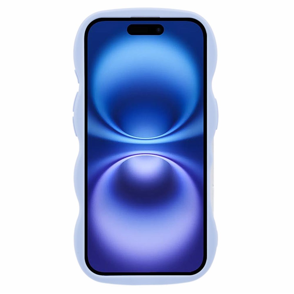 iPhone 16 EIDERWOOD Flexible Plastic Wavy Case - Purple