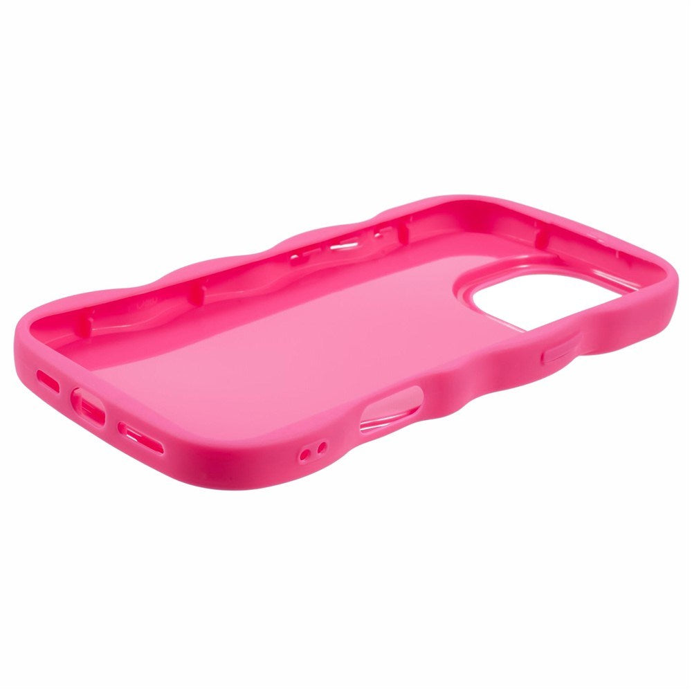 iPhone 16 Pro Max EIDERWOOD Flexible Plastic Wavy Case - Pink