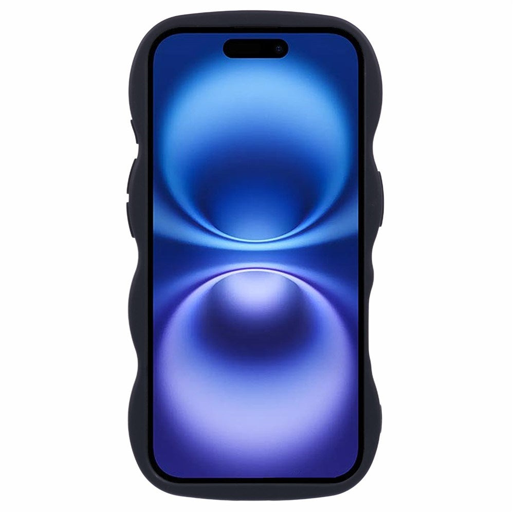 iPhone 16 Plus EIDERWOOD Flexible Plastic Wavy Case - Black