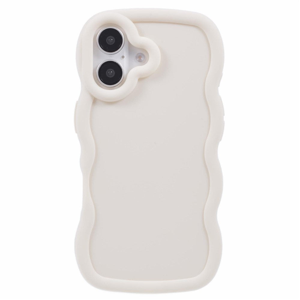 iPhone 16 Plus EIDERWOOD Flexible Plastic Wavy Case - White