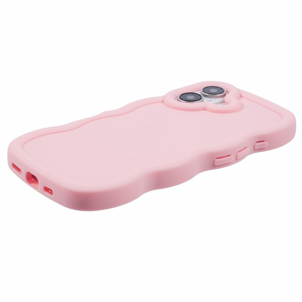 iPhone 16 Plus EIDERWOOD Flexible Plastic Wavy Case - Light Pink