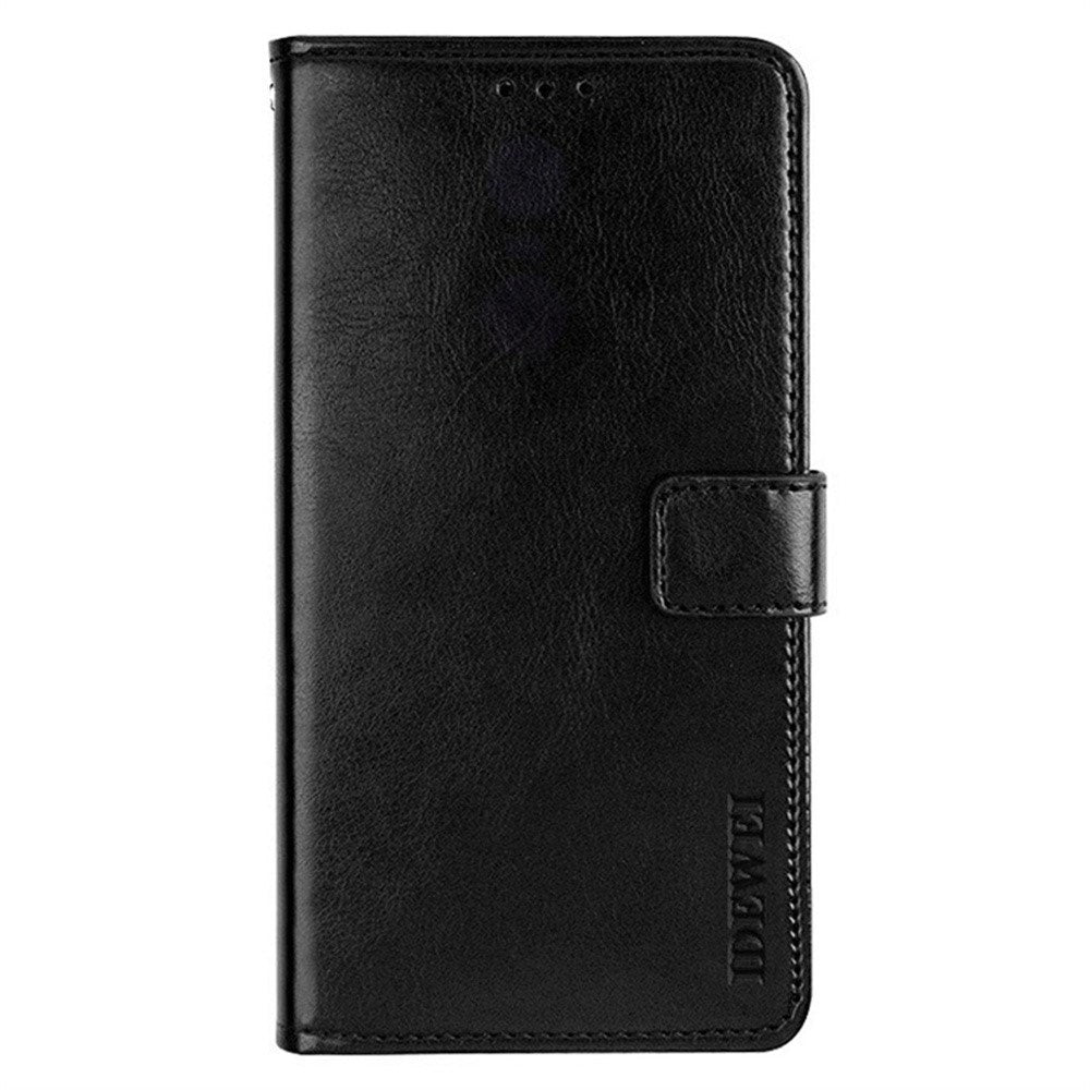 EIDERWOOD iPhone 16 Plus Faux Leather Flip Case with Wallet & Stand Function - Black