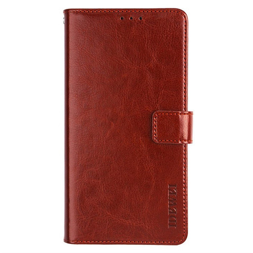 EIDERWOOD iPhone 16 Faux Leather Flip Case with Wallet & Stand Function - Brown