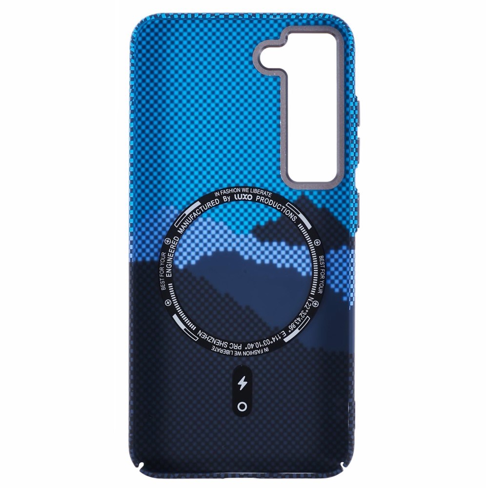 EIDERWOOD Patterned Carbon Case - Samsung Galaxy S23 - MagSafe Compatible - Blue Peak