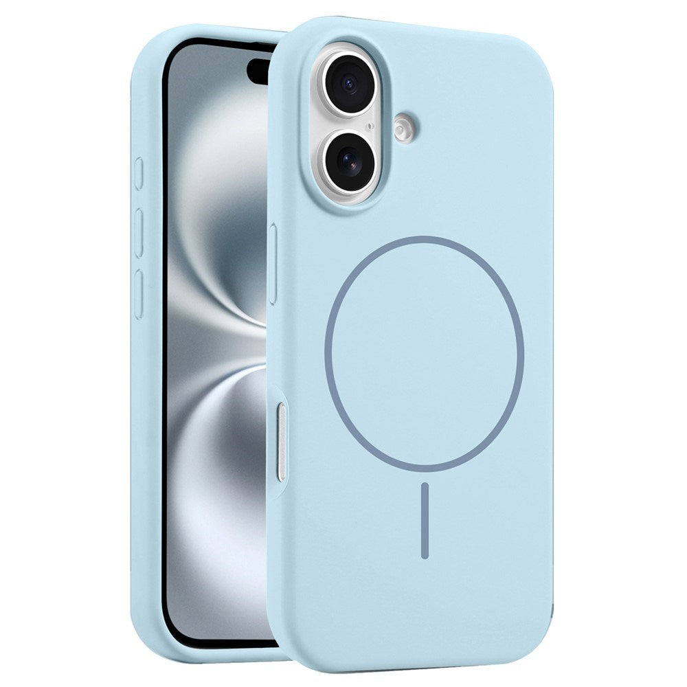 EIDERWOOD iPhone 16 Silicone Case - MagSafe Compatible - Light Blue