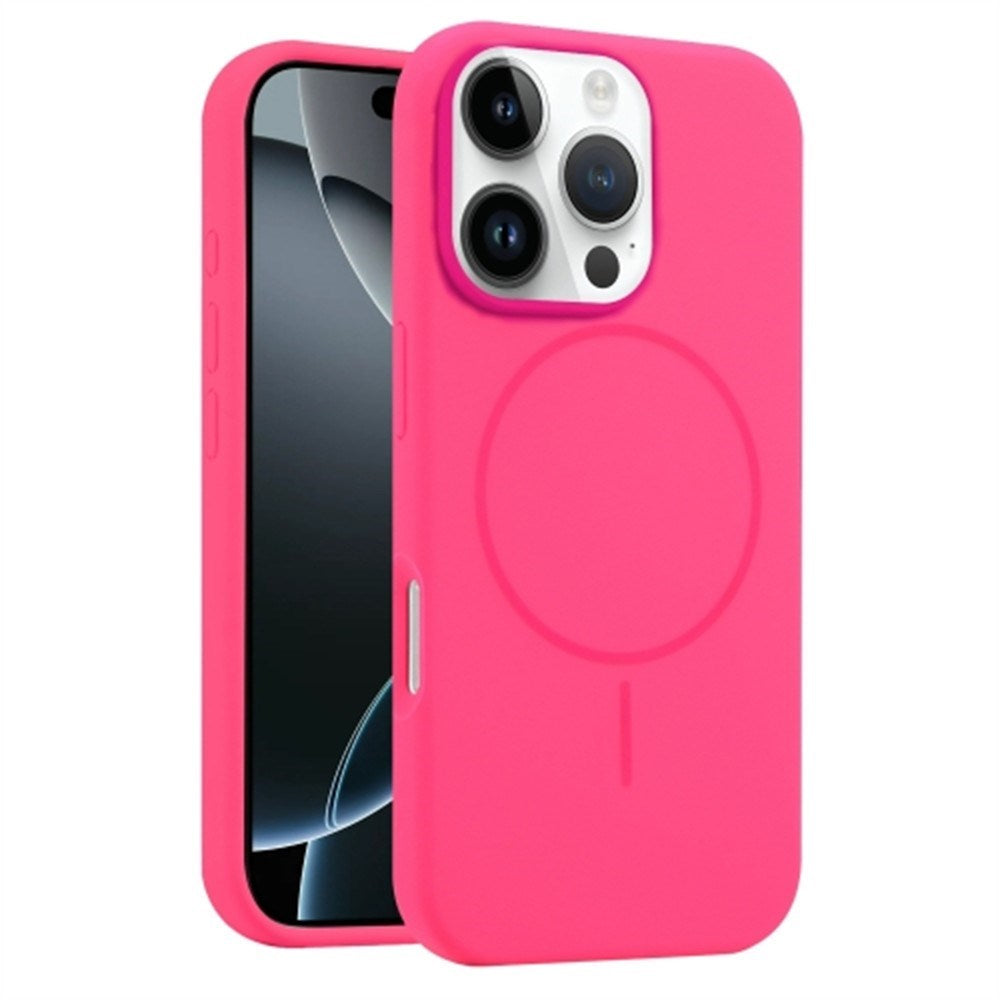 EIDERWOOD iPhone 16 Pro Silicone Case - MagSafe Compatible - Hot Pink