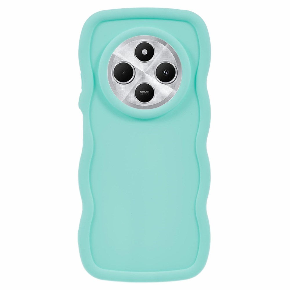 EIDERWOOD Xiaomi Redmi 14C Flexible Plastic Wavy Case - Blue