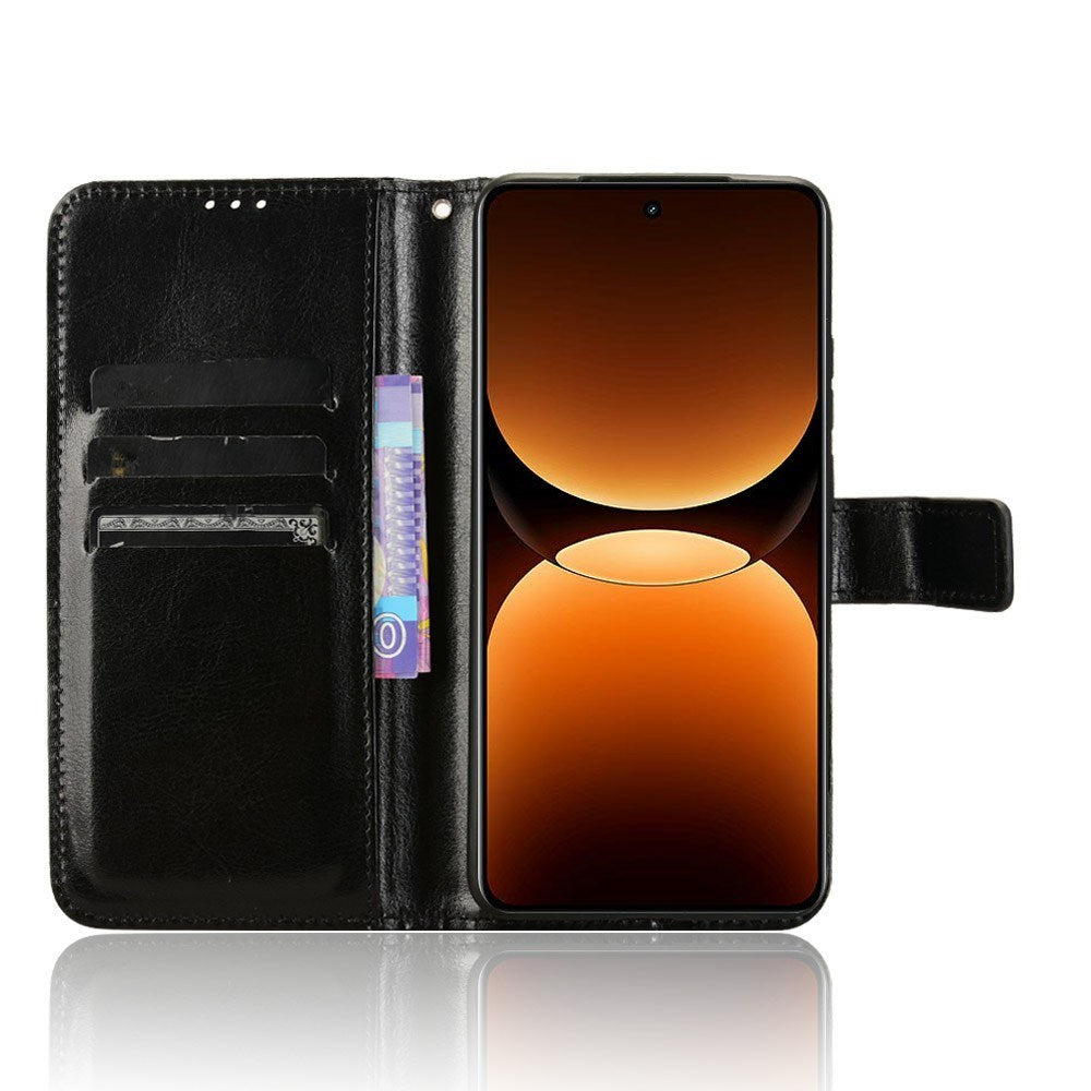 EIDERWOOD Realme GT 7 Pro (5G) Faux Leather Flip Case with Strap - Black