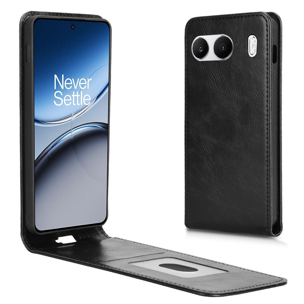 EIDERWOOD OnePlus Nord 4 Vertical Flip Case with Card Holder - Black