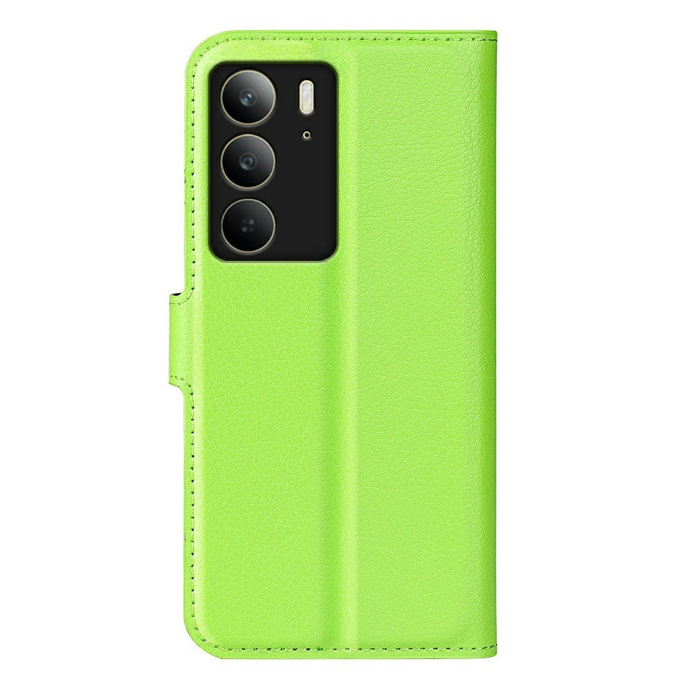 EIDERWOOD Realme C75 Faux Leather Flip Case with Cardholder & Stand Function - Green