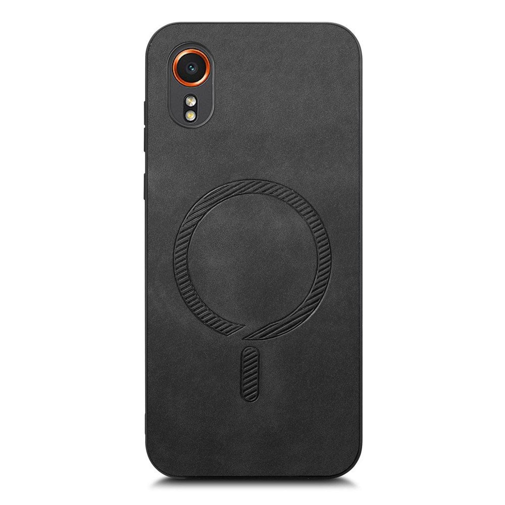 EIDERWOOD Samsung Galaxy Xcover 7 Faux Leather Case - MagSafe Compatible - Black