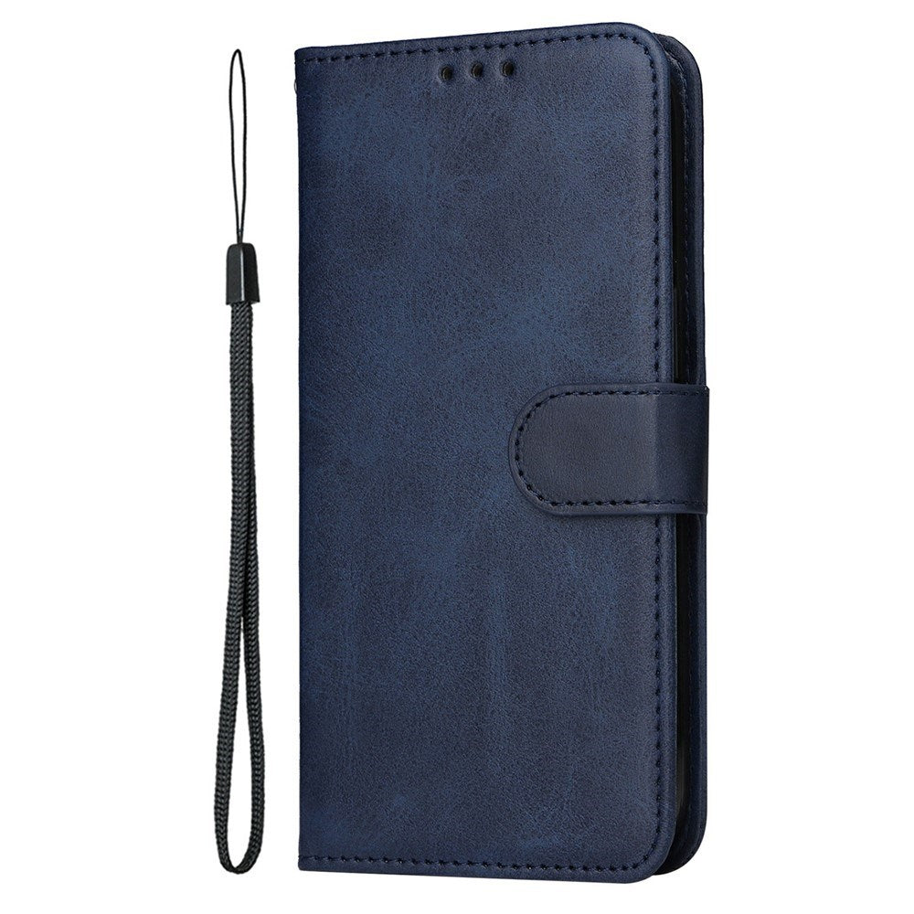 Motorola Edge 60 Neo / 50 Neo / ThinkPhone 25 EIDERWOOD Faux Leather Flip Case with Strap - Blue