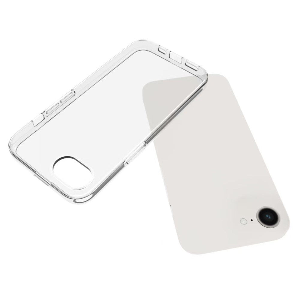 EIDERWOOD iPhone 16e Flexible Plastic Case with Screen Protection - Transparent