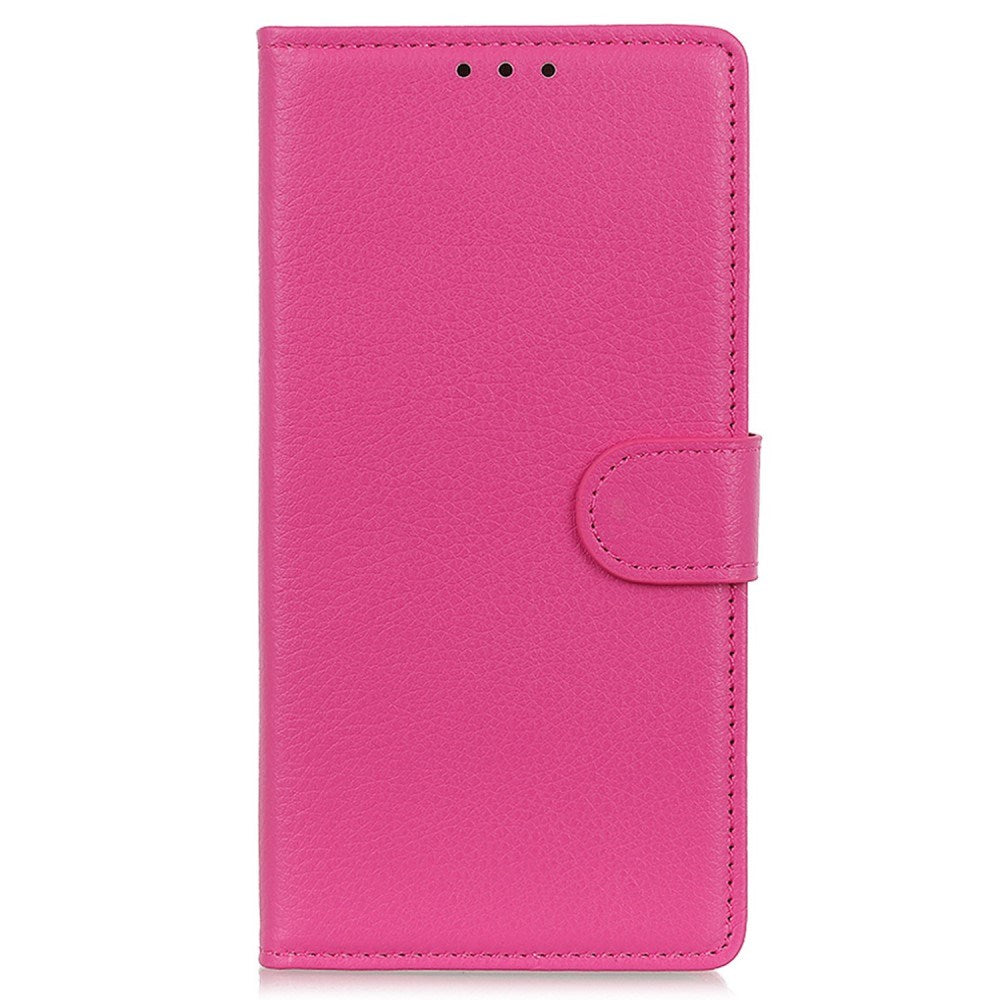 EIDERWOOD Xiaomi Poco X7 Pro Litchi Faux Leather Flip Case with Wallet - Pink