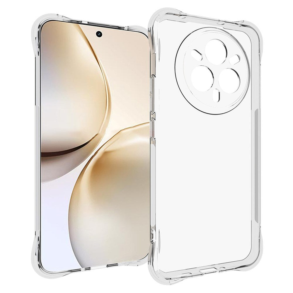 Realme 14 Pro+ (5G) EIDERWOOD Plastic Case with Shock Absorbing Corners - Transparent