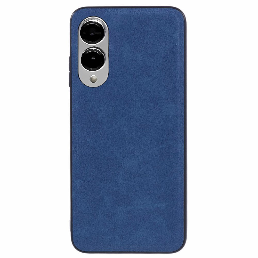 EIDERWOOD Samsung Galaxy S25 Edge Faux Leather Coated Plastic Case - Blue