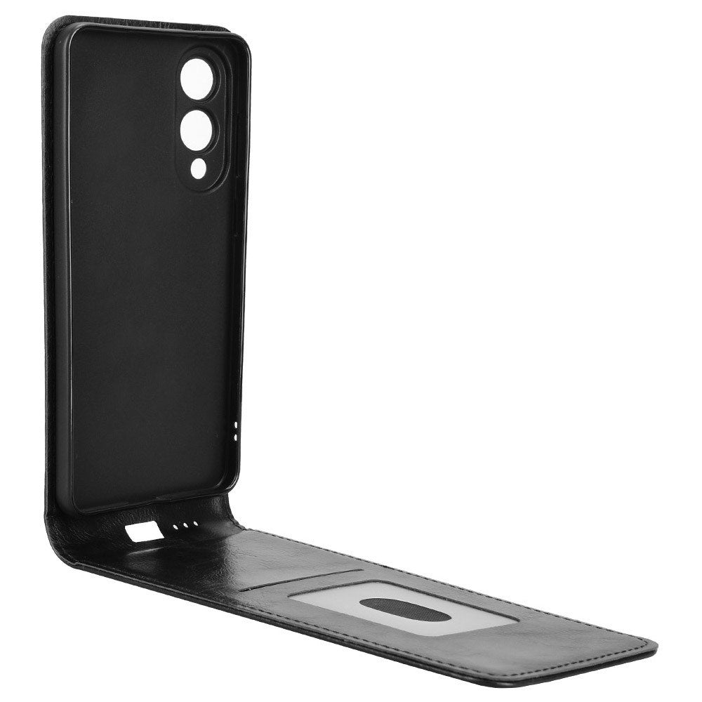 EIDERWOOD Samsung Galaxy S25 Edge Vertical Flip Case with Card Holder - Black