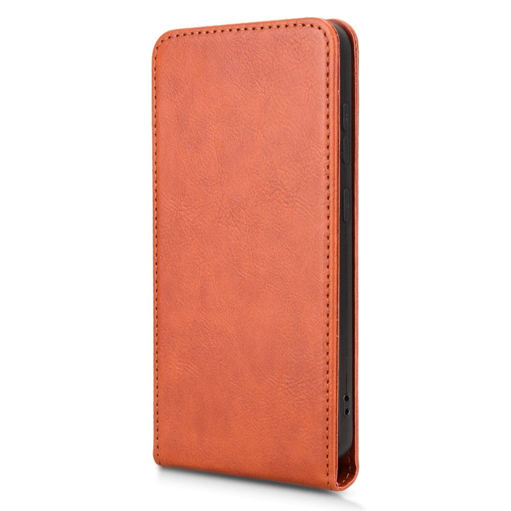EIDERWOOD Samsung Galaxy S25 Edge Vertical Flip Case with Card Holder - Orange
