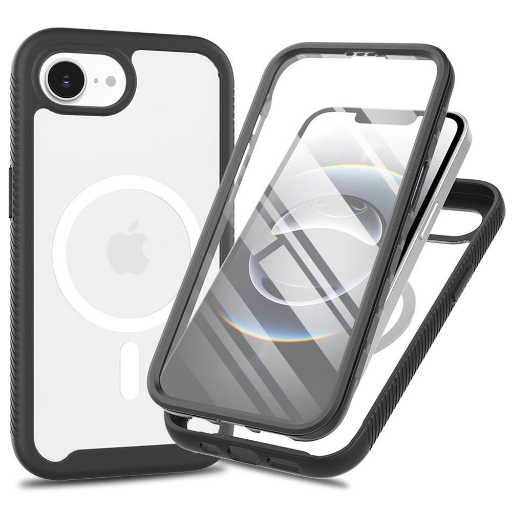 EIDERWOOD iPhone 17e / 16e 2-in-1 Case with Built-in Screen Protector - Black