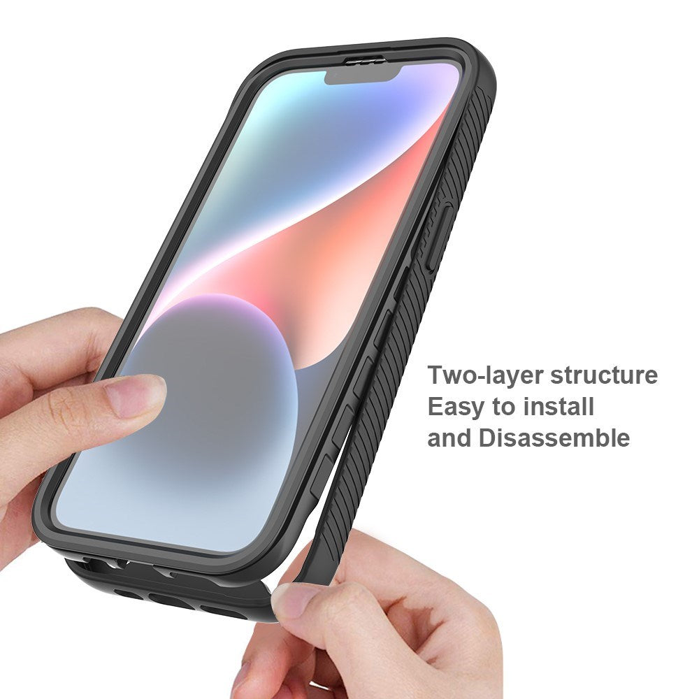 EIDERWOOD iPhone 16e 2-in-1 Case with Built-in Screen Protector - Dark Blue