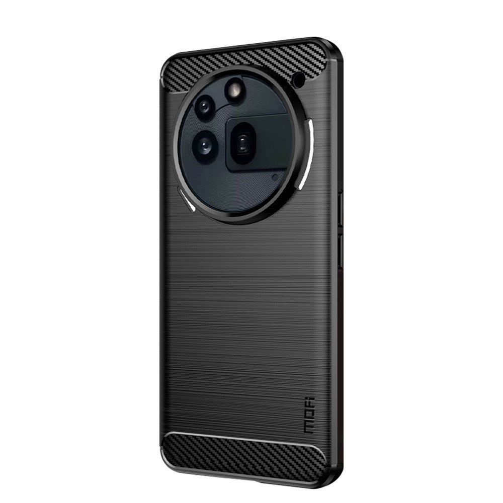 Nothing Phone (3a) Pro Mofi Brushed Carbon Fiber Flexible Plastic Case - Black