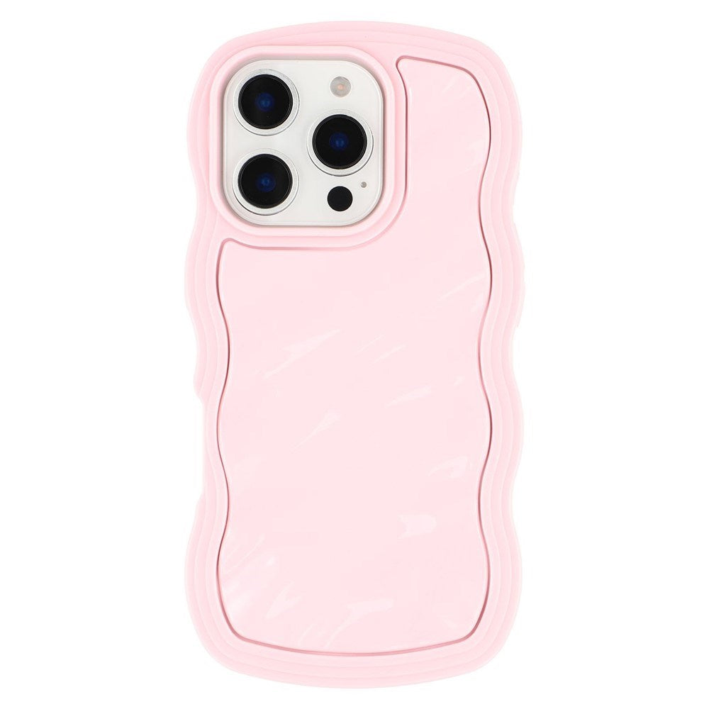iPhone 16 Pro Max EIDERWOOD Hybrid Plastic Wavy Case – Pink