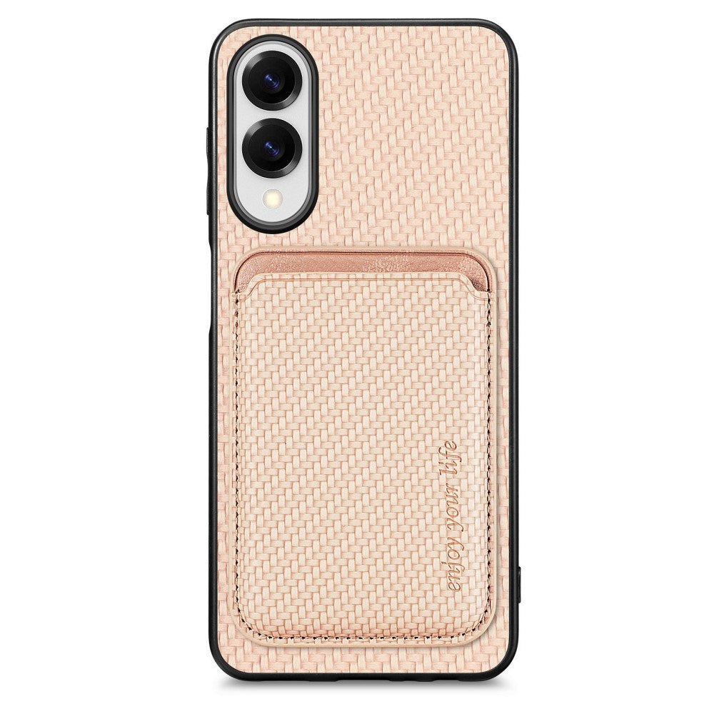EIDERWOOD Samsung Galaxy S25 Edge Case with Removable Card Holder - Beige