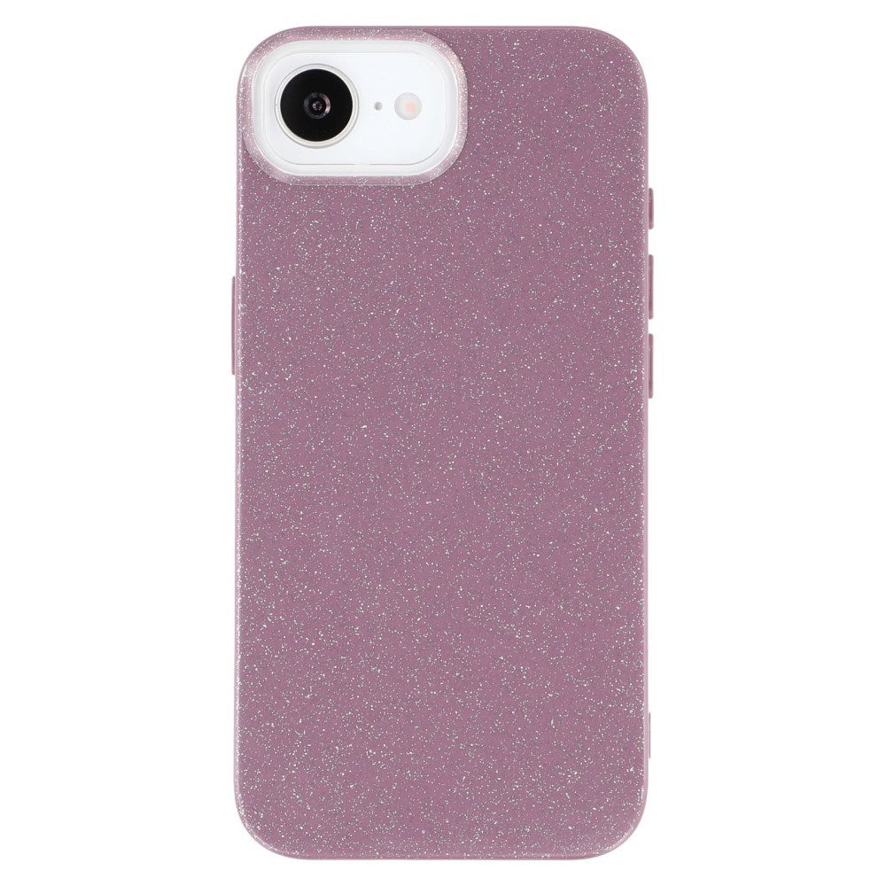 EIDERWOOD IPhone 16e Flexible Plastic Case with Glitter - Pink