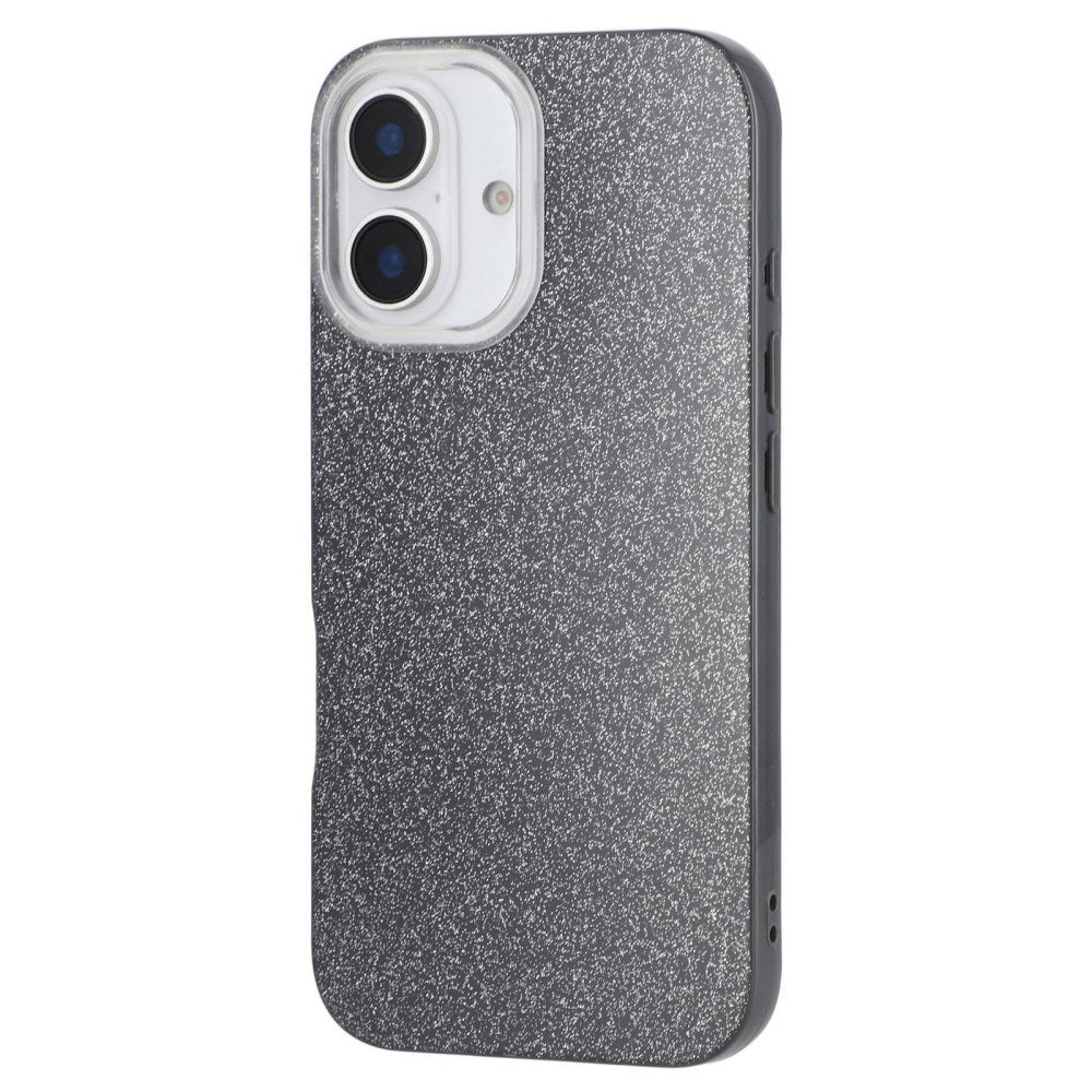EIDERWOOD IPhone 16 Flexible Plastic Case with Glitter - Black