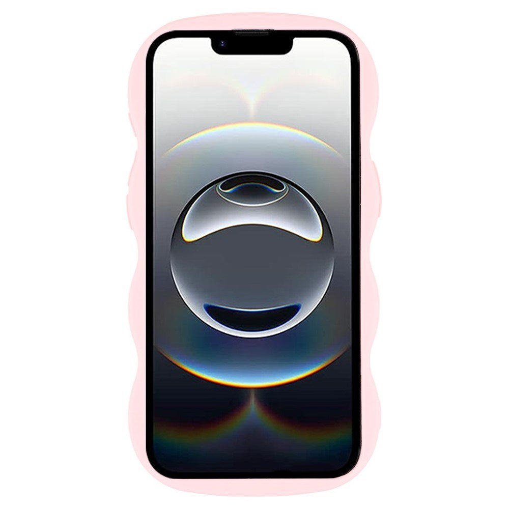 iPhone 16e EIDERWOOD Flexible Plastic Wavy Case - Light Pink
