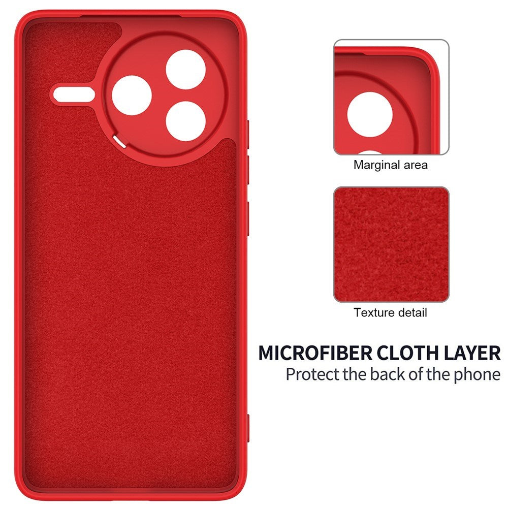 Xiaomi Poco F7 Pro EIDERWOOD Silicone Case with Strap - Red