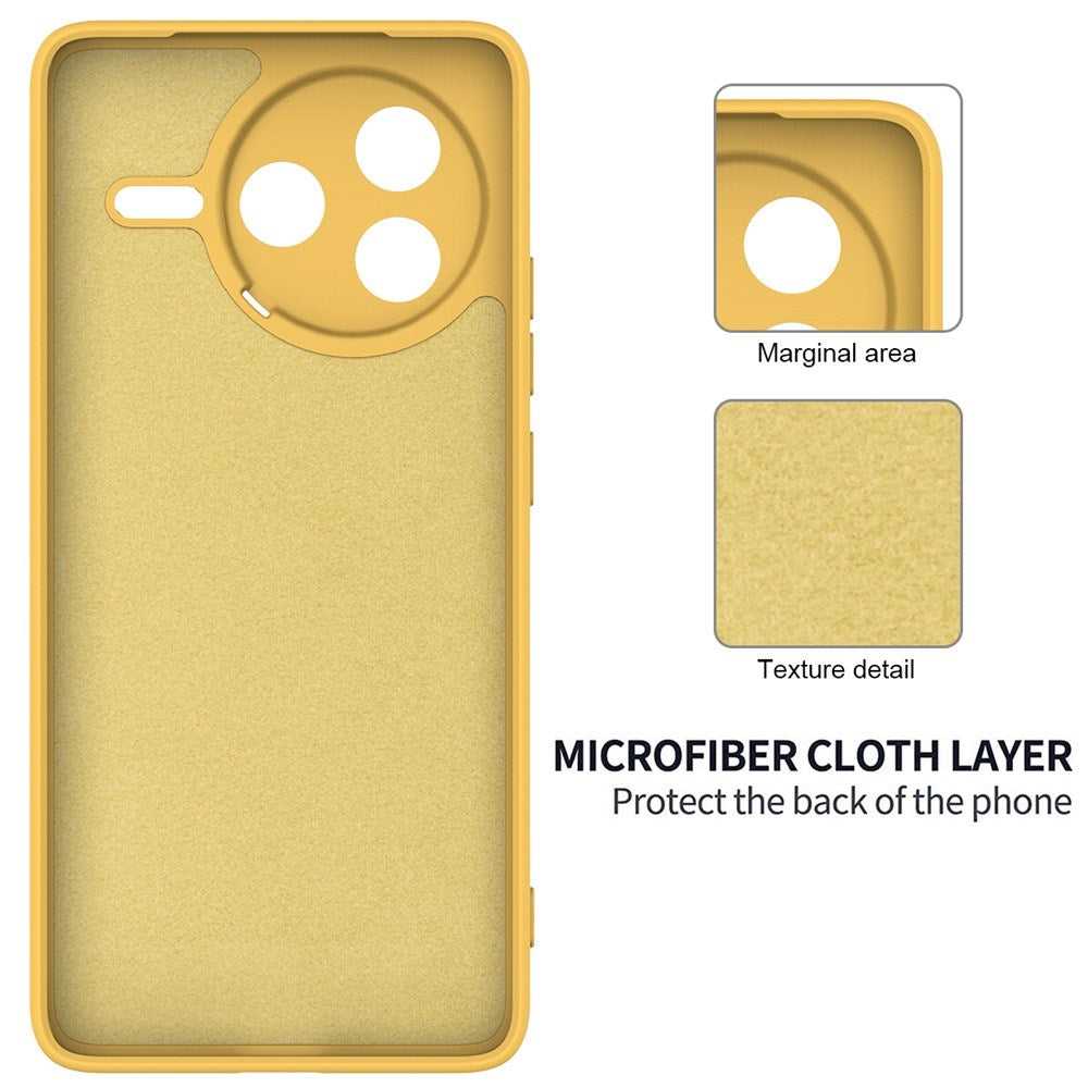 Xiaomi Poco F7 Pro EIDERWOOD Silicone Case with Strap - Yellow