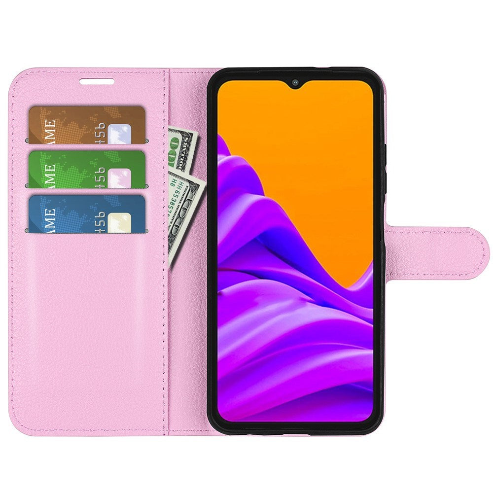 EIDERWOOD Samsung Galaxy Xcover 7 Pro Faux Leather Flip Case with Cardholder & Stand Function - Pink