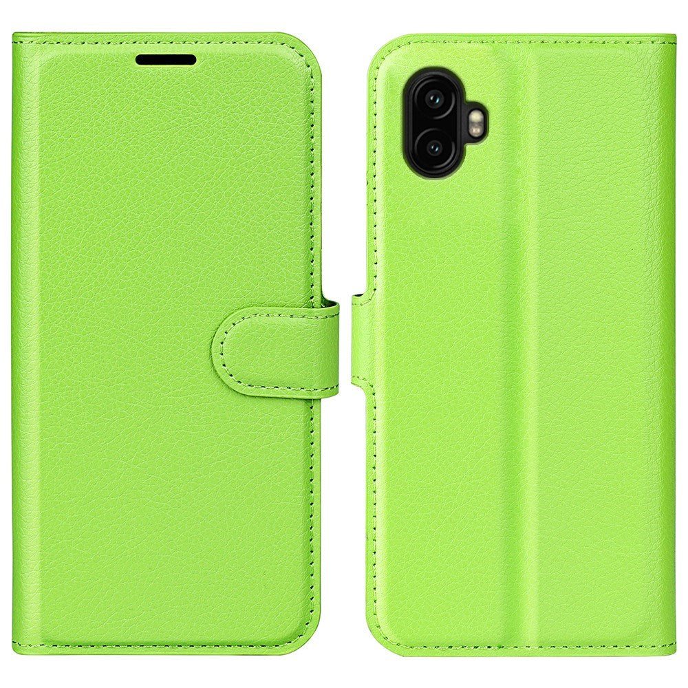 EIDERWOOD Samsung Galaxy Xcover 7 Pro Faux Leather Flip Case with Cardholder & Stand Function - Green