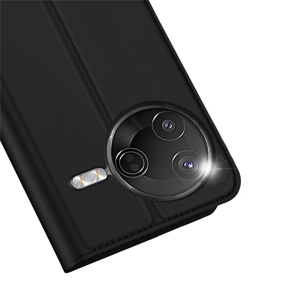 Xiaomi Poco F7 Pro EIDERWOOD Faux Leather Flip Case with Card Holder & Stand Function – Black