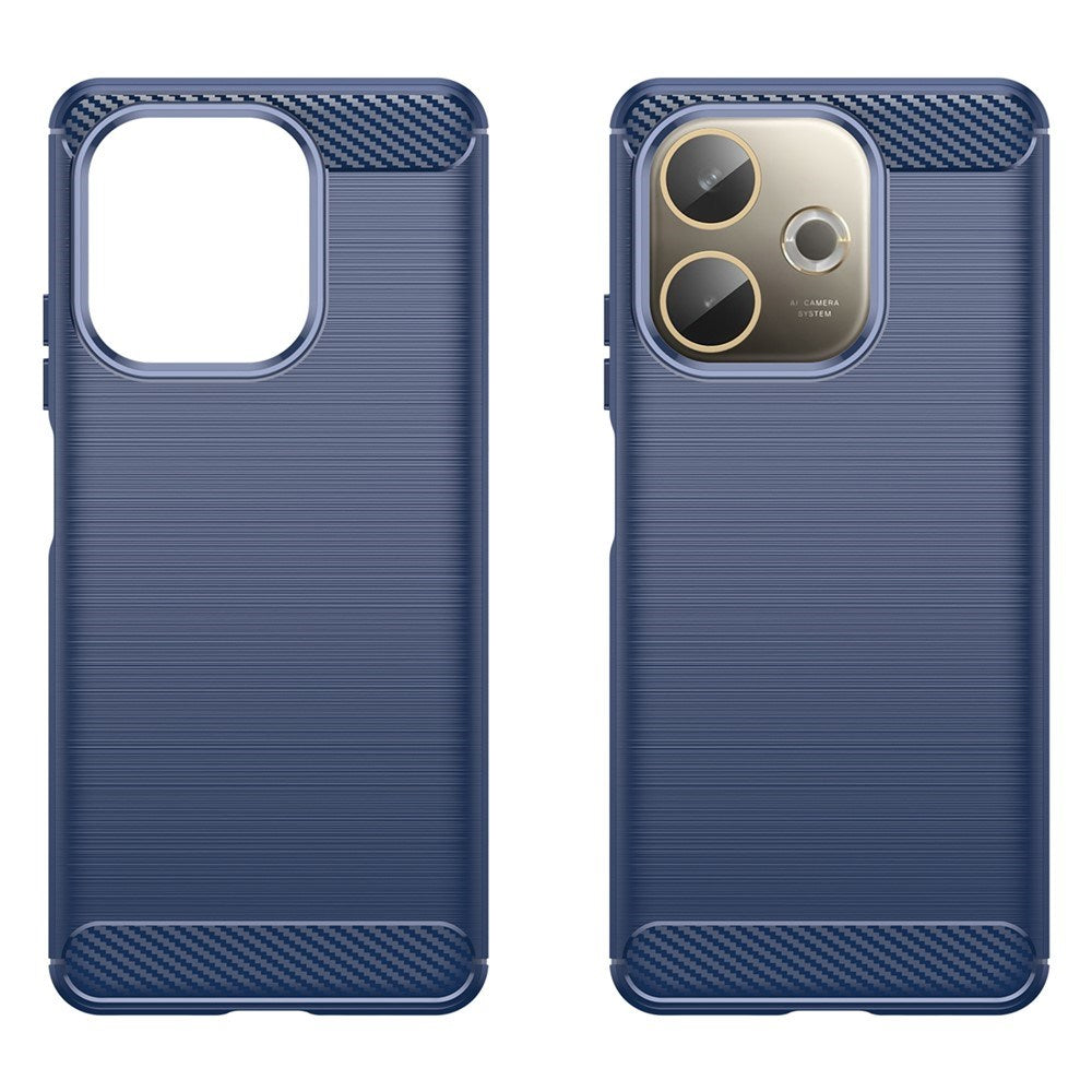 Oppo A5 Pro (4G / 5G) EIDERWOOD Brushed Carbon Fiber Plastic Case - Blue