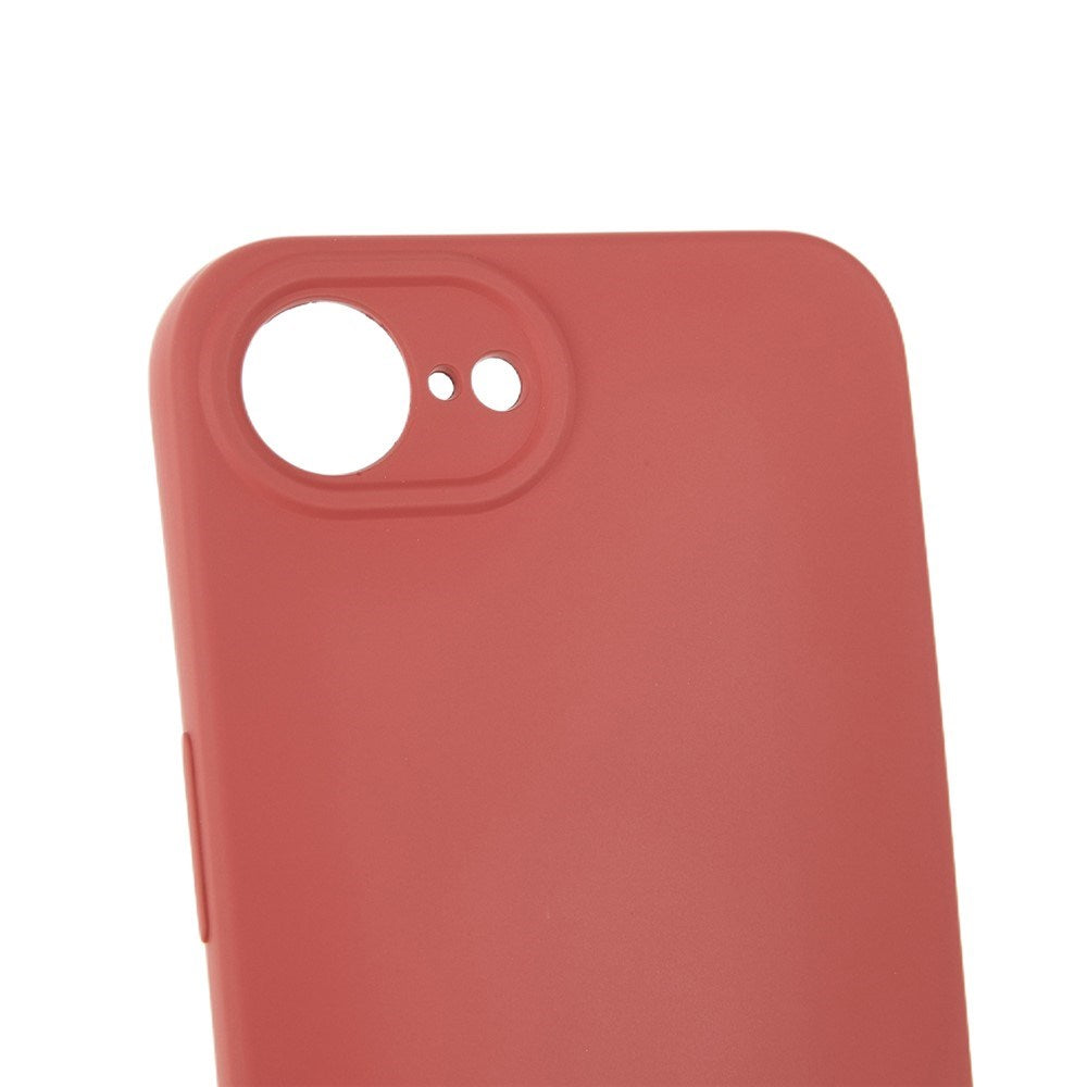 iPhone 17e / 16e EIDERWOOD Lined Flexible Plastic Case w. Strap - Dark Red