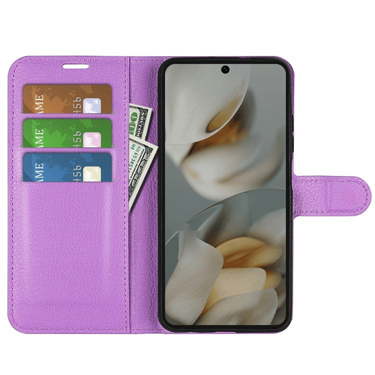 EIDERWOOD Google Pixel 10 Pro XL Faux Leather Flip Case with Cardholder & Stand Function - Purple