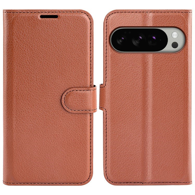 EIDERWOOD Google Pixel 10 Pro XL Faux Leather Flip Case with Cardholder & Stand Function - Brown