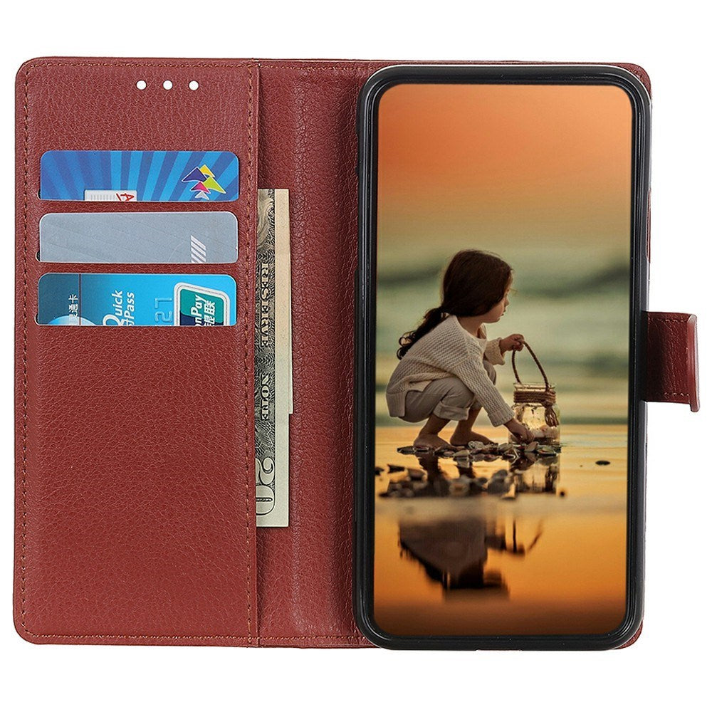 EIDERWOOD Sony Xperia 1 VII Faux Leather Flip Case with Cardholder & Stand Function - Brown