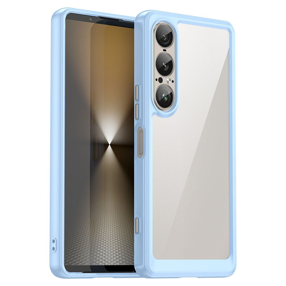 EIDERWOOD Sony Xperia 1 VII Hybrid Plastic Case - Transparent / Blue