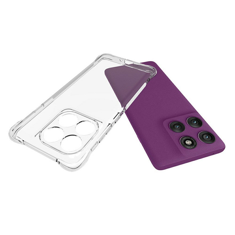 EIDERWOOD Motorola Edge 60 Pro Case with Reinforced Corners - Flexible Plastic - Transparent