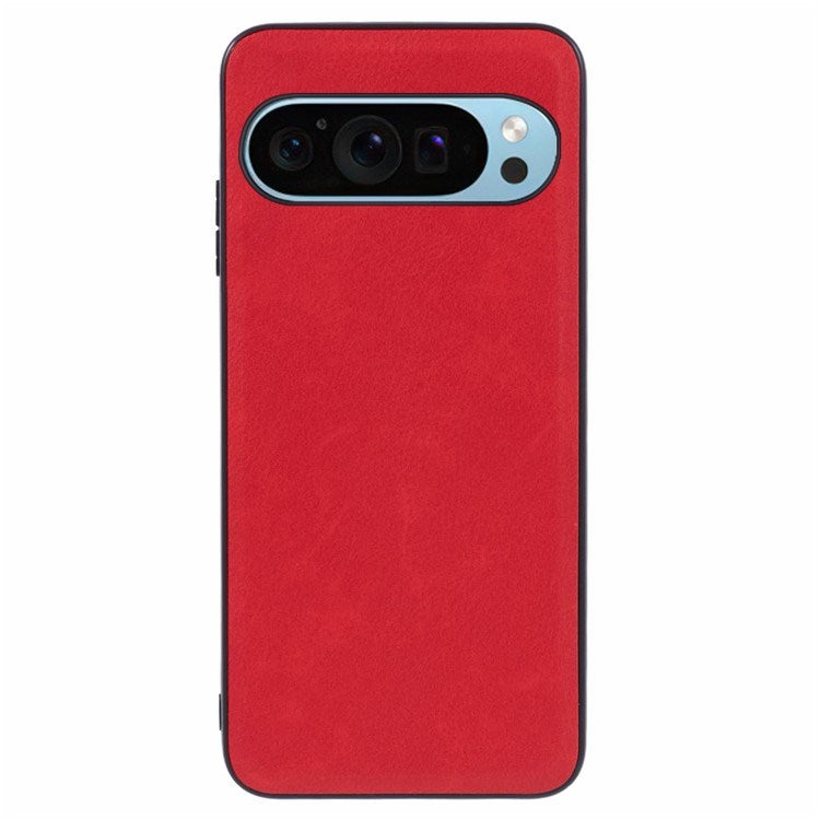 EIDERWOOD Google Pixel 10 / 10 Pro Faux Leather Coated Plastic Case - Red