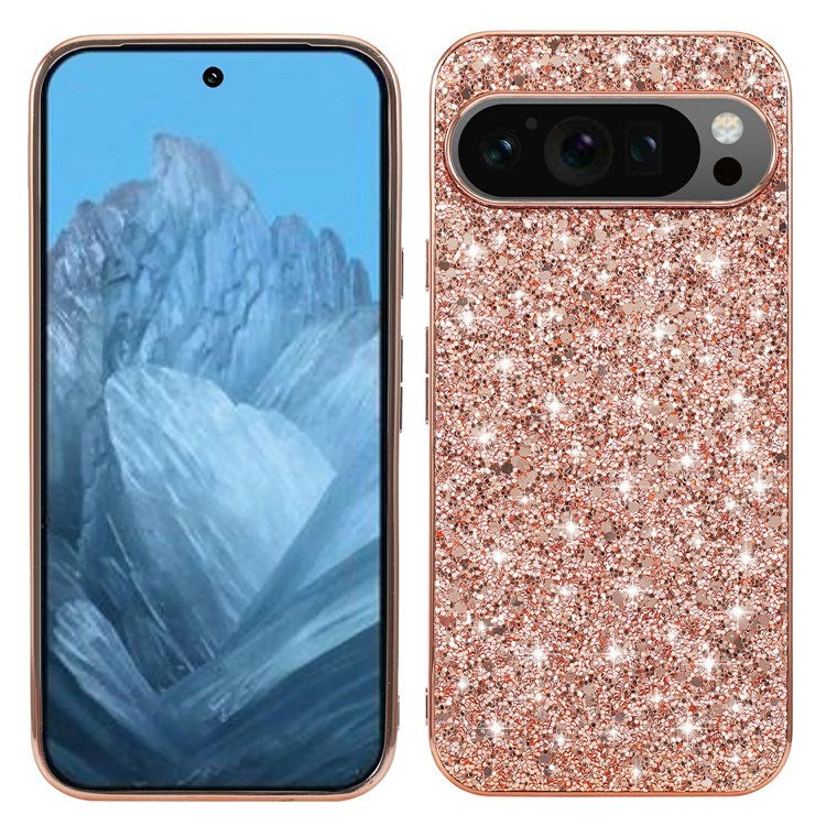EIDERWOOD Google Pixel 10 / 10 Pro Glitter Case - Rose Gold
